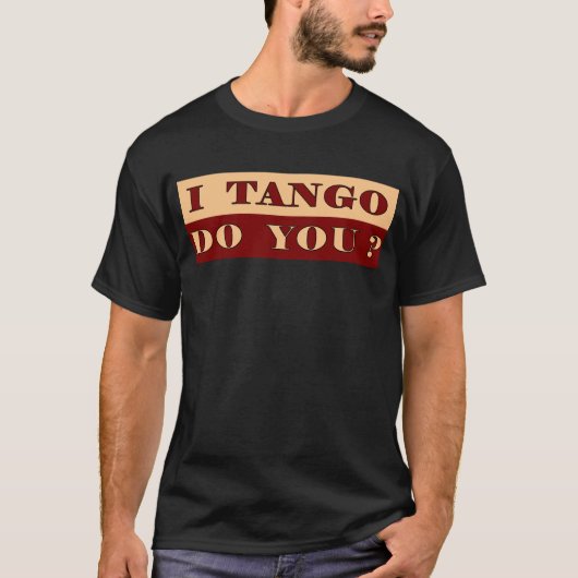rouge de tango du T-shirt i (Devant)
