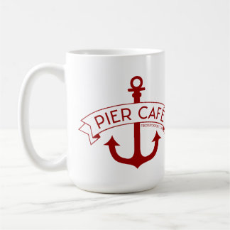 Rouge de tasse de café de café de pilier