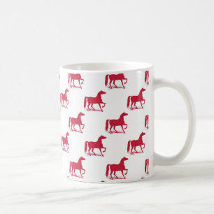 Rouge de tasse de cheval de Noël