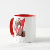 Rouge de tasse de marché boursier (Devant gauche)
