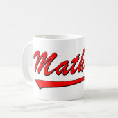 Rouge de tasse de Mathlete (Devant gauche)