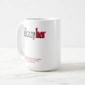 rouge de tasse de philosophe (Devant gauche)