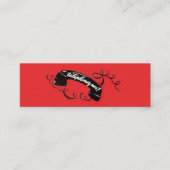 Rouge de téléphone attaché par carte de visite de (Devant)