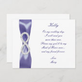 Rouge Diamant Bleu Infinity Carte d'honneur (Devant / Derrière)