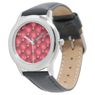 Rouge Diamants Or Tufé Montre