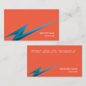 ROUGE DU CARTE DE VISITE LIGHTNING3 (Devant / Derrière)