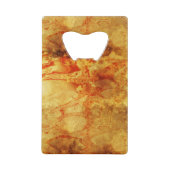 Rouge éclaboussé sur Abstrait or (Devant)