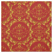 Rouge élégant de tissu de damassé (Échantillon)