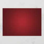 Rouge élégant d'or de menu de mariage de Noël (Dos)