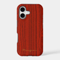 Rouge en acajou bois Motif Look