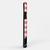 Rouge En vichy Noir Polka Dot iPhone 5 Coque (Dos/Droite)
