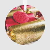 Rouge et biscuits de Noël d'or (dos)