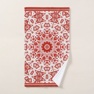 rouge et blanc, bandana ethnique