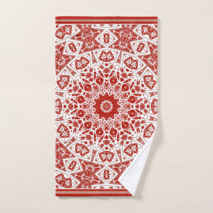 rouge et blanc, bandana ethnique
