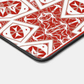 rouge et blanc, bandana ethnique (Coin)
