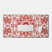 rouge et blanc, bandana ethnique (Clavier et souris)