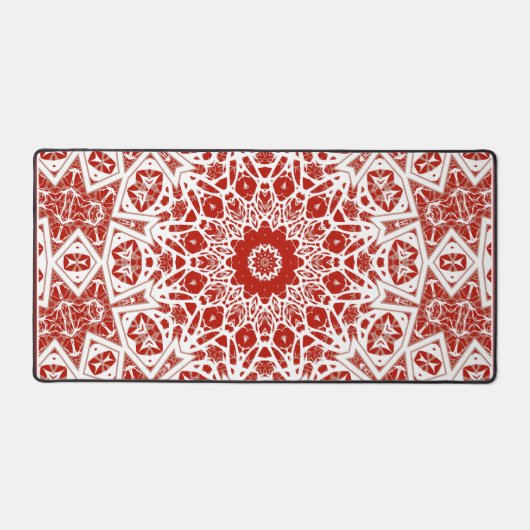 rouge et blanc, bandana ethnique (Recto)