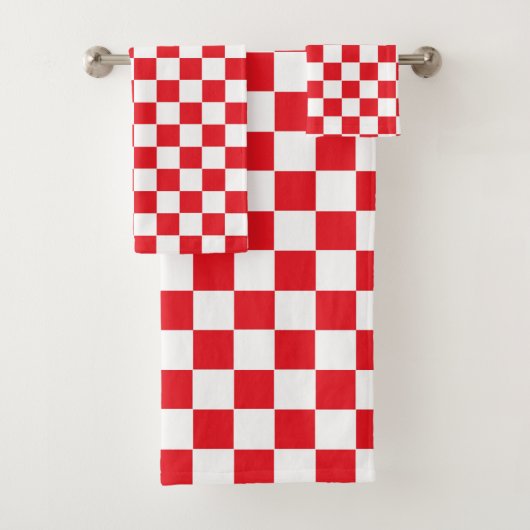Rouge et blanc Checkered (En situation)