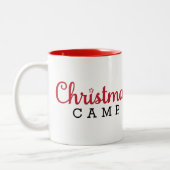 Rouge et blanc de tasse de camp de Noël (Gauche)
