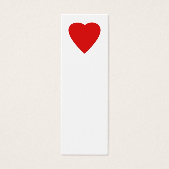 Rouge et Blanc Love Heart Design. (Devant)
