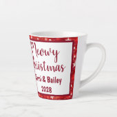 Rouge et blanc Star Holiday Latte Mug (Droite)