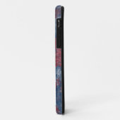 Rouge et bleu Abstrait Texture iPhone 11 Coque (Dos/Gauche)