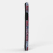 Rouge et bleu Abstrait Texture iPhone 11 Coque (Dos/Droite)