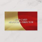 Rouge et carte de visite d'or (Dos)