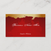 Rouge et carte de visite d'or (Dos)