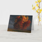 Rouge et carte de voeux d'or (Fleur jaune)