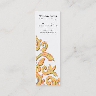 Rouge et carte élégante de profil de damassé