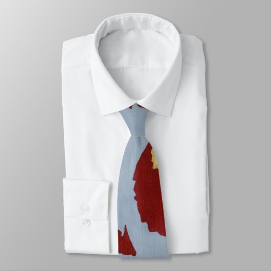 Rouge et cravate d'abrégé sur or (Attaché)