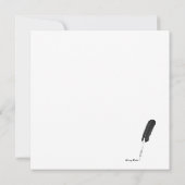 Rouge et invitation de fête de Noël de boules d'or (Dos)