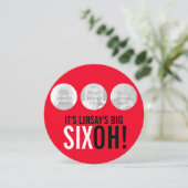 Rouge et noir 60e SIXOH ! photo invitation d'anniv (Debout devant)