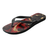 Rouge et noir avec tongs en marbre doré (Incliné)