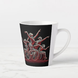 Rouge et noir Design 12 oz Latte Mug
