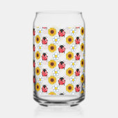 Rouge Et Noir Ladybug Avec Fleurs (Gauche)