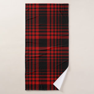 Rouge et noir tartan plaid écossais patte transpar