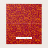 Rouge et or Renaissance Tudor Damask Floral (Inside Unfolded)