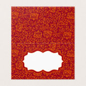 Rouge et or Renaissance Tudor Damask Floral (Outside Unfolded)