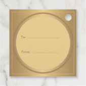 Rouge et or Vacances Miel Étiquette Bee Ornate (Dos)