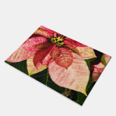 Rouge et tapis de porte de poinsettia d'or (Incliné)