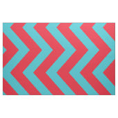 Rouge et tissu bleu de rayure de Chevron d'Aqua (Fat Quarter)