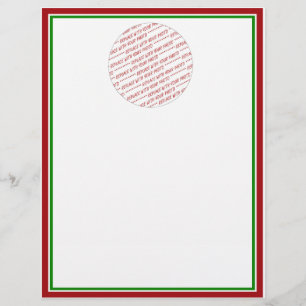 Rouge et vert (couleurs de Noël) Modèle ajusté