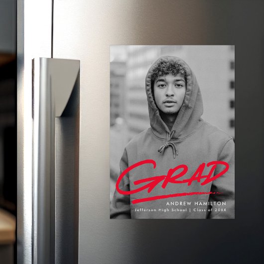 Rouge | Faire-part de graduation en pointillé