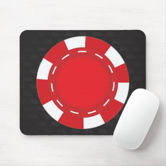 Rouge fait sur commande de tapis de souris de (Avec souris)