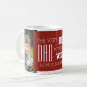 Rouge fait sur commande de tasse de fête des pères (Devant gauche)