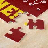 Rouge, Faux Gold 31e anniversaire + Puzzle de nom  (Côté)