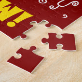 Rouge, Faux Gold 36e anniversaire + Puzzle de nom  (Côté)