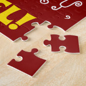 Rouge, Faux Gold 38e anniversaire + Puzzle de nom  (Côté)